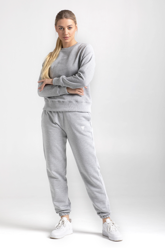 Szara bluza damska bez kaptura BASIC TRECGIRL SWEATSHIRT 121 TREC GREY