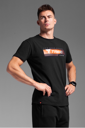 Czarny T-shirt męski ENDURANCE TSHIRT 121 TREC BLACK