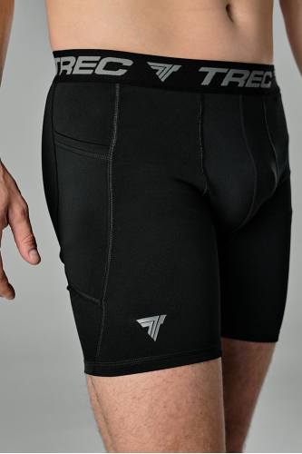 Czarno-szare krótkie spodenki męskie PRO SERIES SHORT LEGGINGS 125 BLACK-GRAPHITE