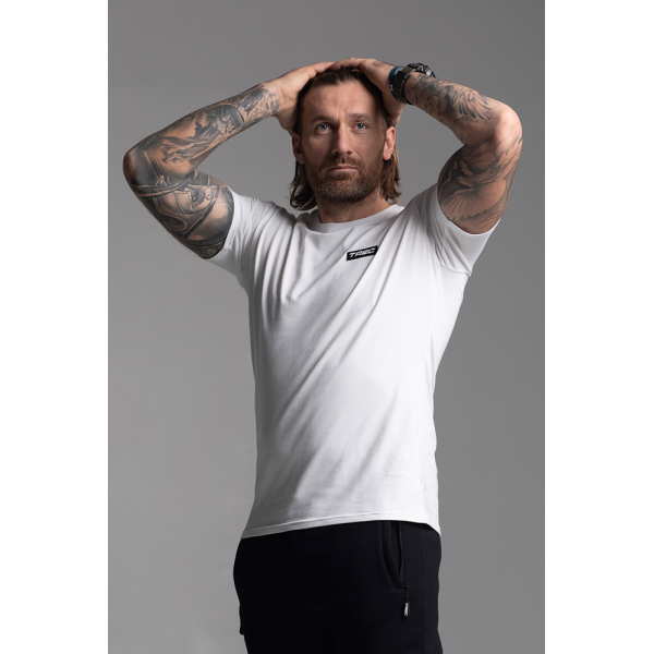 Biały T-shirt męski BASIC TSHIRT 143 TREC WHITE Biały T-shirt męski BASIC TSHIRT 143 TREC WHITE