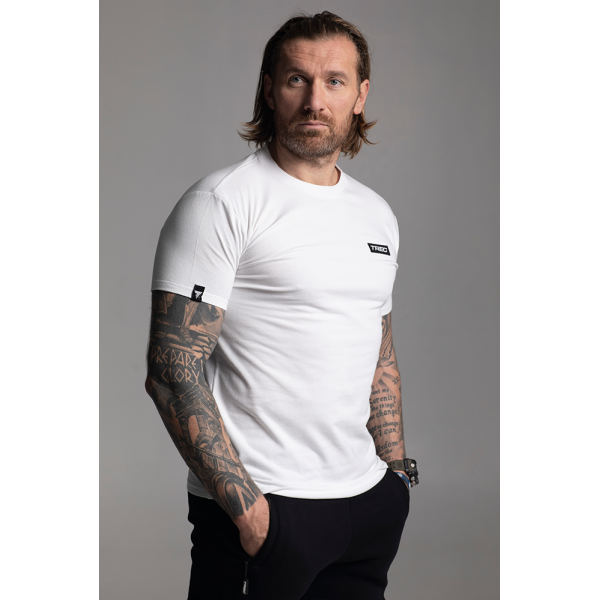 Biały T-shirt męski BASIC TSHIRT 143 TREC WHITE Biały T-shirt męski BASIC TSHIRT 143 TREC WHITE