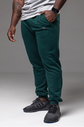 Spodnie dresowe męskie butelkowa zieleń TW BASIC PANTS 125 T BOTTLE GREEN