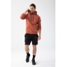 Brązowa bluza męska z kapturem BASIC HOODIE 150 TREC BROWN