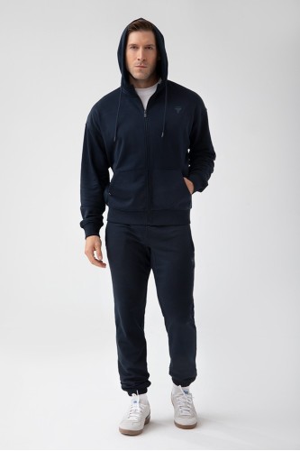 Granatowa bluza rozpinana męska TW BASIC HOODIE ZIP 181 M NAVY