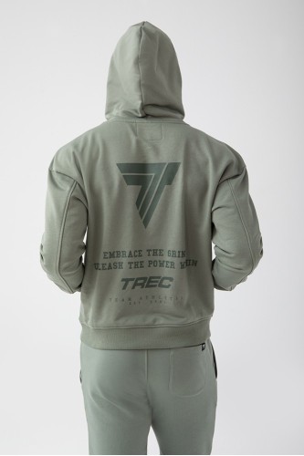 Zielona bluza męska z kapturem TW BASIC HOODIE 183 M GREEN