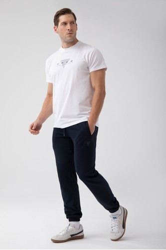 Biały T-shirt męski TW BASIC TSHIRT 180 M WHITE