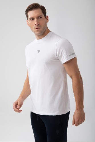 Biały T-shirt męski TW BASIC TSHIRT 181 M WHITE