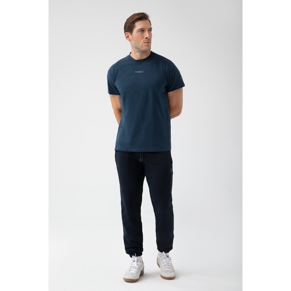 Granatowy T-shirt męski TW BASIC TSHIRT 182 M NAVY Granatowy T-shirt męski TW BASIC TSHIRT 182 M NAVY