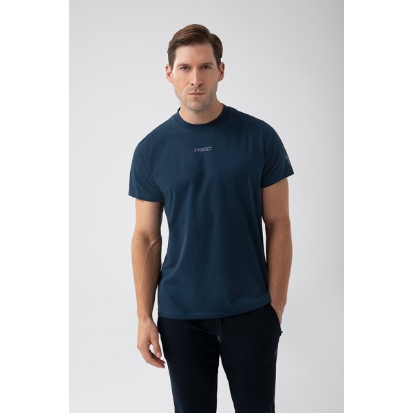 Granatowy T-shirt męski TW BASIC TSHIRT 182 M NAVY Granatowy T-shirt męski TW BASIC TSHIRT 182 M NAVY