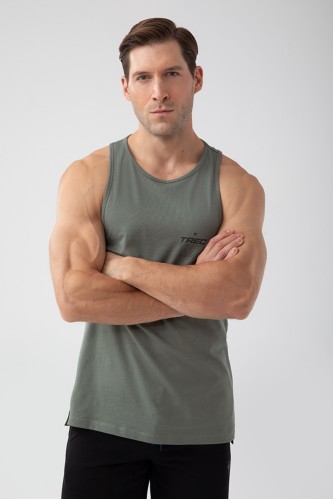 Zielony tank top męski TW BASIC TANK TOP 180 M GREEN