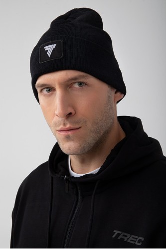 Czarna czapka zimowa TW WINTER CAP 131 TREC WOOL BLACK