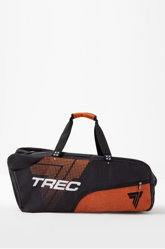 Czarno-pomarańczowa torba sportowa TREC GYM & TRAVEL BIG BAG 011 BLACK & ORANGE