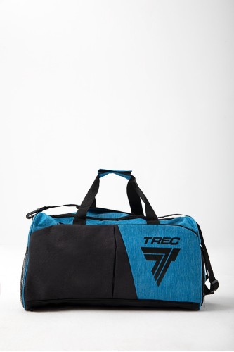 Czarno-niebieska torba sportowa TREC GYM MEDIUM BAG 014 BLACK & BLUE