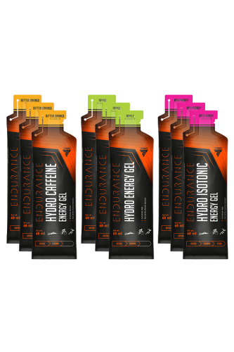 Zestaw 9 żeli - HYDRO ENERGY, HYDRO ISOTONIC ENERGY, HYDRO CAFFEINE ENERGY