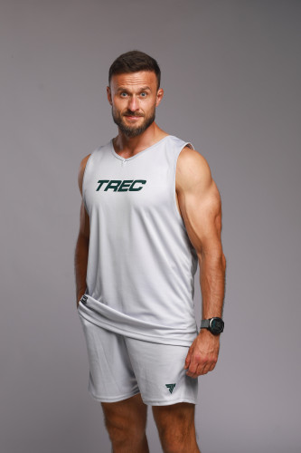 Szara koszulka na ramiączkach męska TW SPORT JERSEY 121 TREC GREY