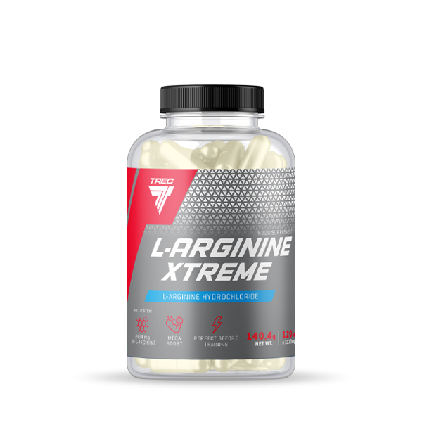 L-ARGININE XTREME - L-arginina HCl w kapsułkach 120kaps. L-ARGININE XTREME - L-arginina HCl w kapsułkach 120kaps.