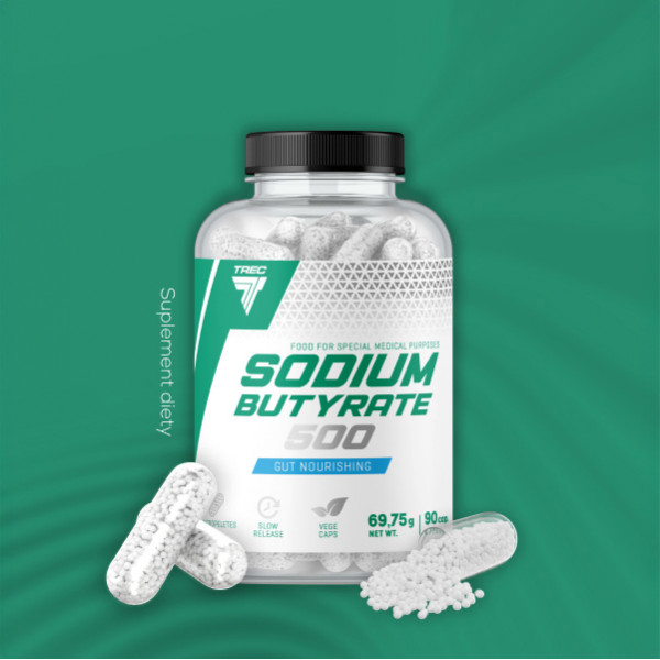 Sodium Butyrate 500 - Maślan Sodu na wsparcie jelit Sodium Butyrate 500 - Maślan Sodu na wsparcie jelit