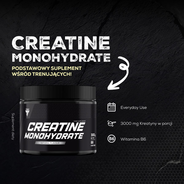 CREATINE MONOHYDRATE - kreatyna z witaminą B6 CREATINE MONOHYDRATE - kreatyna z witaminą B6