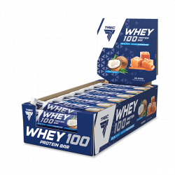 Zestaw 28 batonów proteinowych WHEY 100 PROTEIN BAR COCONUT FLAVOUR