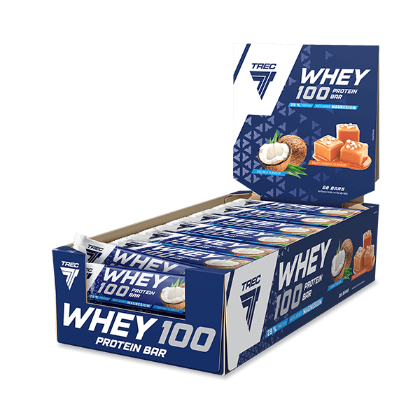 Zestaw 28 batonów proteinowych WHEY 100 PROTEIN BAR COCONUT FLAVOUR