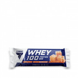 Zestaw 28 batonów proteinowych WHEY 100 PROTEIN BAR SALTY CARAMEL FLAVOUR