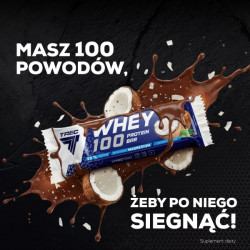 Baton proteinowy WHEY 100 PROTEIN BAR COCONUT FLAVOUR