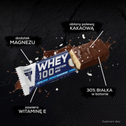 Baton proteinowy WHEY 100 PROTEIN BAR COCONUT FLAVOUR