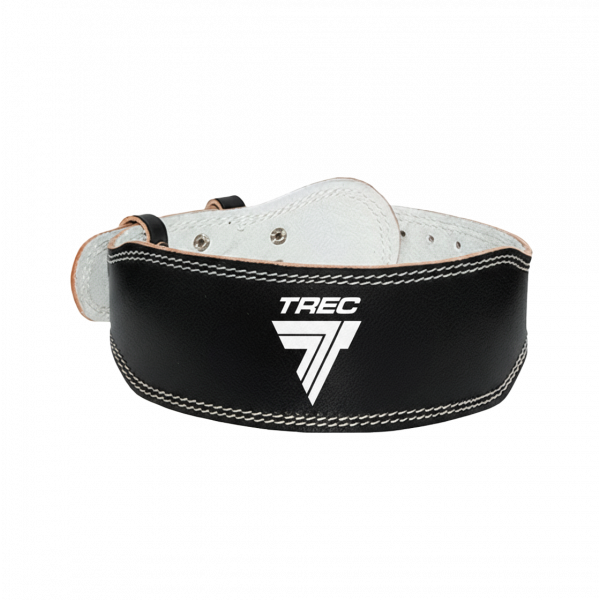 Czarny pas kulturystyczny skórzany NARROW BLACK