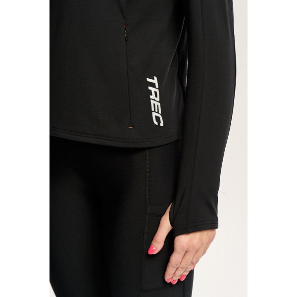 Czarna bluza damska outdoor TW ENDURANCE SWEATSHIRT 171 W TREC BLACK Czarna bluza damska outdoor TW ENDURANCE SWEATSHIRT 171 W TREC BLACK