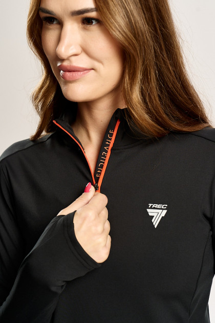 Czarna bluza damska outdoor TW ENDURANCE SWEATSHIRT 171 W TREC BLACK Czarna bluza damska outdoor TW ENDURANCE SWEATSHIRT 171 W TREC BLACK