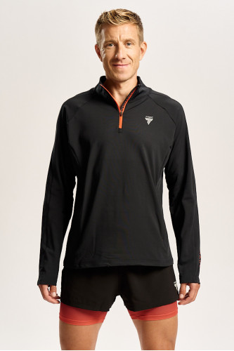 Czarna bluza męska outdoor TW ENDURANCE SWEATSHIRT 170 M TREC BLACK