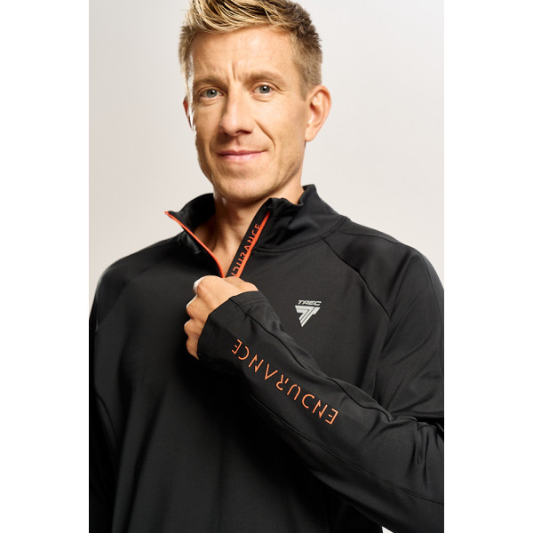Czarna bluza męska outdoor TW ENDURANCE SWEATSHIRT 170 M TREC BLACK Czarna bluza męska outdoor TW ENDURANCE SWEATSHIRT 170 M TREC BLACK