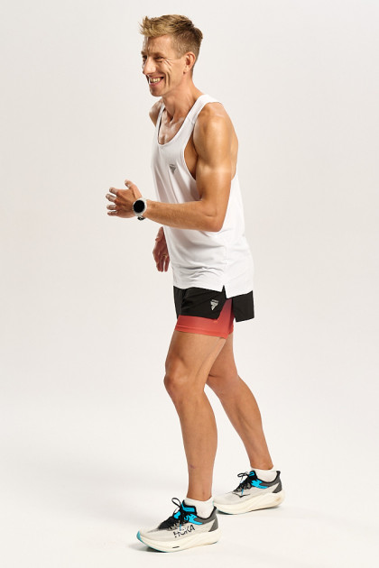 Biały męski top biegowy TW ENDURANCE SINGLET TOP 170 M TREC WHITE Biały męski top biegowy TW ENDURANCE SINGLET TOP 170 M TREC WHITE