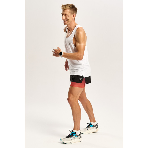 Biały męski top biegowy TW ENDURANCE SINGLET TOP 170 M TREC WHITE Biały męski top biegowy TW ENDURANCE SINGLET TOP 170 M TREC WHITE