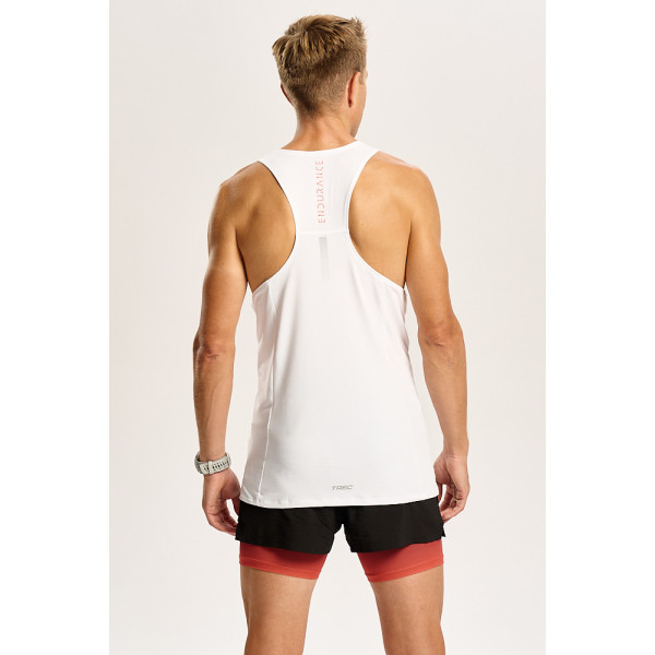 Biały męski top biegowy TW ENDURANCE SINGLET TOP 170 M TREC WHITE Biały męski top biegowy TW ENDURANCE SINGLET TOP 170 M TREC WHITE
