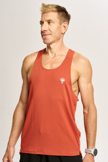 Pomarańczowy męski top biegowy TW ENDURANCE SINGLET TOP 170 M TREC ORANGE Pomarańczowy męski top biegowy TW ENDURANCE SINGLET TOP 170 M TREC ORANGE