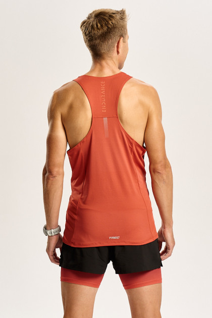 Pomarańczowy męski top biegowy TW ENDURANCE SINGLET TOP 170 M TREC ORANGE Pomarańczowy męski top biegowy TW ENDURANCE SINGLET TOP 170 M TREC ORANGE