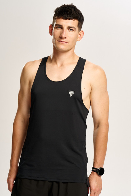 Czarny męski top biegowy TW ENDURANCE SINGLET TOP 170 M TREC BLACK Czarny męski top biegowy TW ENDURANCE SINGLET TOP 170 M TREC BLACK