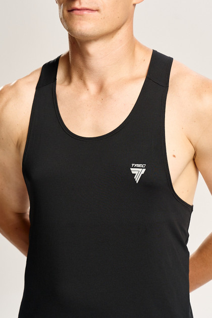 Czarny męski top biegowy TW ENDURANCE SINGLET TOP 170 M TREC BLACK Czarny męski top biegowy TW ENDURANCE SINGLET TOP 170 M TREC BLACK