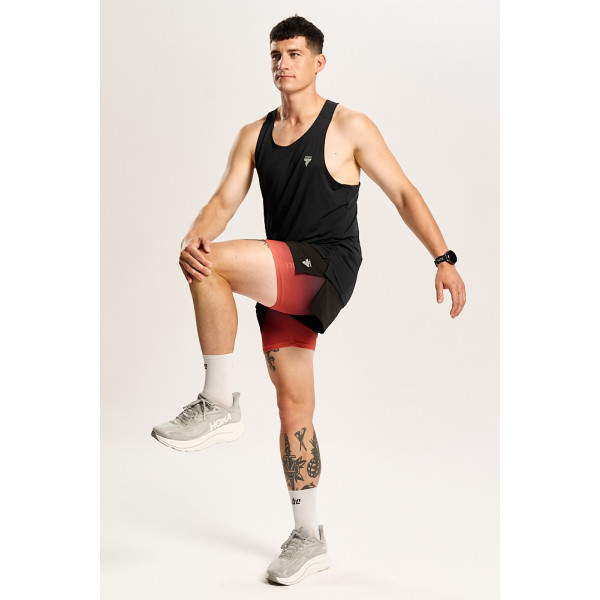 Czarny męski top biegowy TW ENDURANCE SINGLET TOP 170 M TREC BLACK Czarny męski top biegowy TW ENDURANCE SINGLET TOP 170 M TREC BLACK