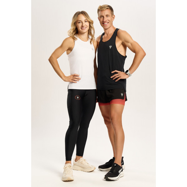 Czarny męski top biegowy TW ENDURANCE SINGLET TOP 170 M TREC BLACK Czarny męski top biegowy TW ENDURANCE SINGLET TOP 170 M TREC BLACK