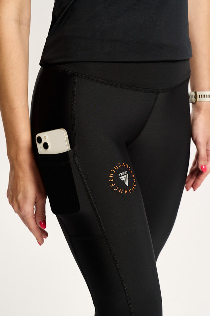 Czarne legginsy damskie Endurance TW ENDURANCE LEGGINGS 170 TREC BLACK Czarne legginsy damskie Endurance TW ENDURANCE LEGGINGS 170 TREC BLACK