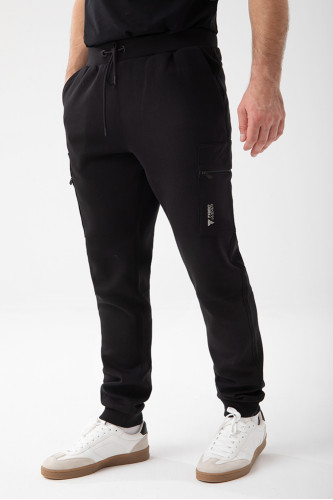 Czarne spodnie dresowe męskie TW BASIC PANTS 191 M BLACK