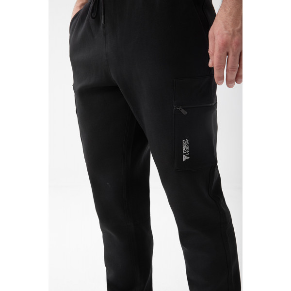 Czarne spodnie dresowe męskie TW BASIC PANTS 191 M BLACK
