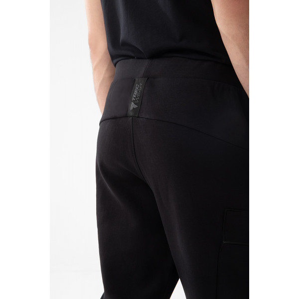 Czarne spodnie dresowe męskie TW BASIC PANTS 191 M BLACK