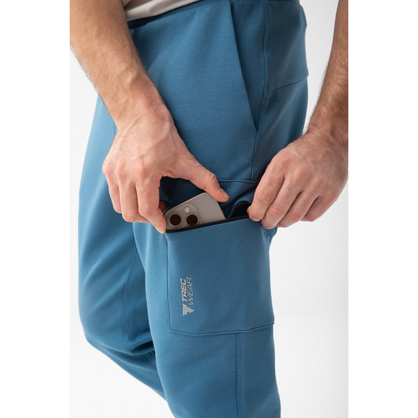 Niebieskie spodnie dresowe męskie TW BASIC PANTS 192 M BLUE