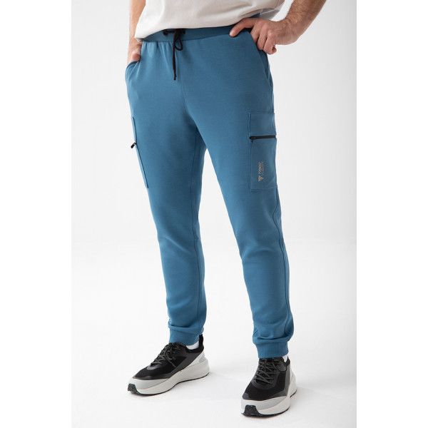 Niebieskie spodnie dresowe męskie TW BASIC PANTS 192 M BLUE