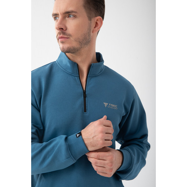 Niebieska bluza męska crownneck TW BASIC SWEATSHIRT 192 M BLUE