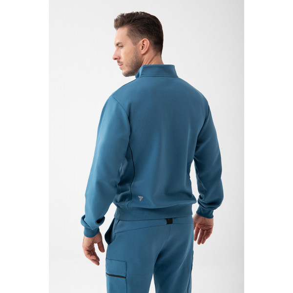 Niebieska bluza męska crownneck TW BASIC SWEATSHIRT 192 M BLUE