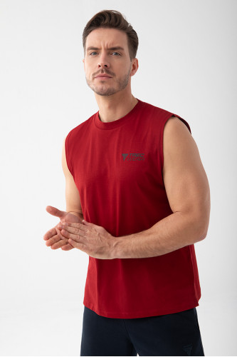 Czerwony tank top męski TW BASIC TANK TOP 192 M RED